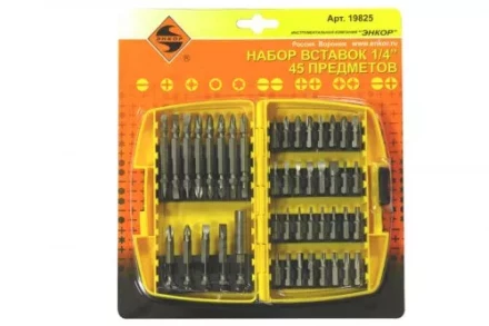 Набор вставок 1/4 45 предметов Энкор 19825 купить в Кургане