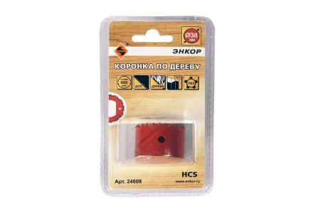 Коронка по дереву 38 мм Энкор 24608 купить в Кургане