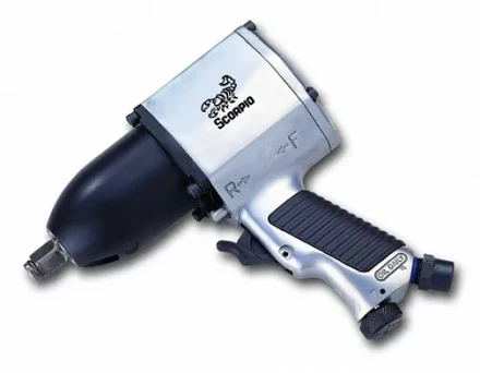 Пневмогайковерт SCORPIO YU-1200P 1/2” 62 кг/м, 2,4 кг, 340 л/мин  New Pin Clutch купить в Кургане