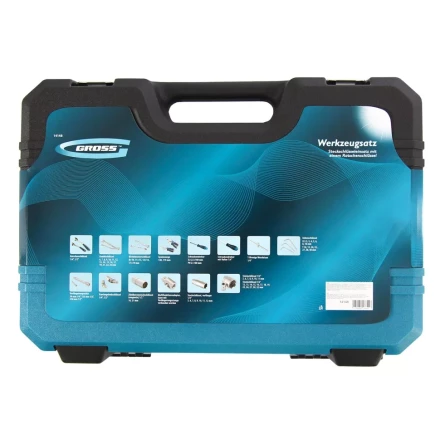 Набор инструментов 78 предметов , 120 зубьев, CrV, 1/4&quot;, 1/2&quot; Gross 14148 купить в Кургане
