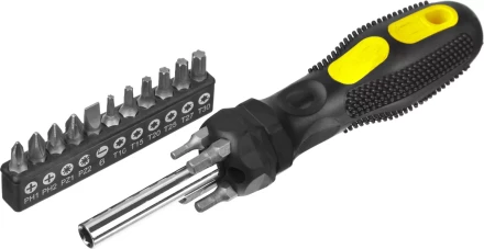 Набор STAYER &quot;MASTER&quot;: Отвертка-битодержатель, биты 25мм 15шт, 16 предметов 2545-H5_z01 купить в Кургане