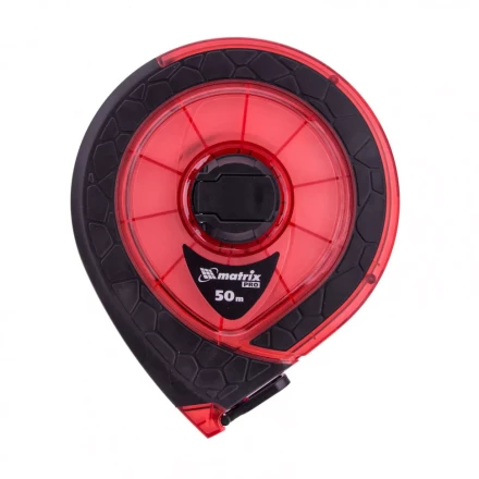 Рулетка геодезическая 50 м х 15 мм закрытый корпус фибергласовая лента двусторонняя шкала Pro Matrix 31272 купить в Кургане