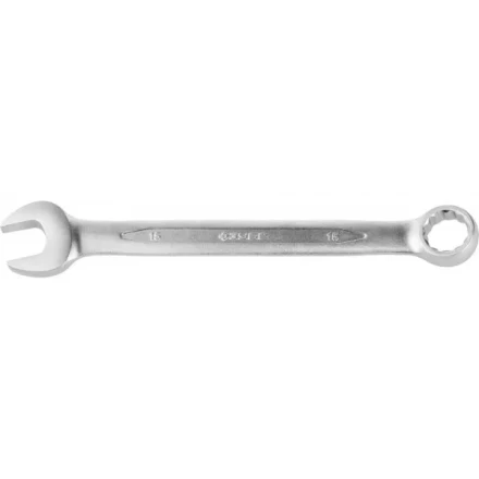 Ключ ЗУБР &quot;ПРОФИ&quot; гаечный комбинированный, Cr-V сталь, хромированный, 15мм 27022-15 купить в Кургане