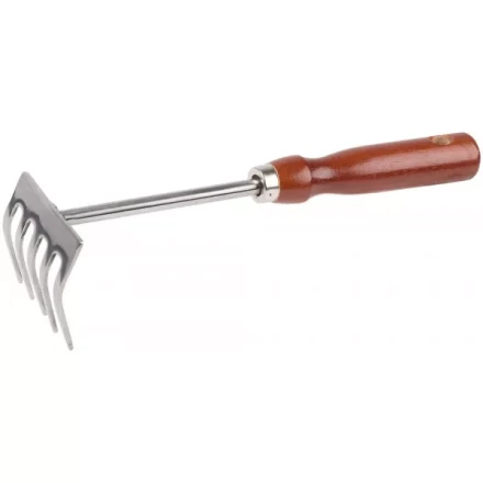 Грабельки GRINDA из нержавеющей стали с деревянной ручкой, 250 мм 8-421149_z01 купить в Кургане