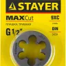 Плашка круглая ручная STAYER "MASTER", сталь 9ХС, для трубной резьбы G 1/2`` 28029-1/2 купить в Кургане