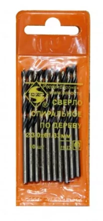 Сверло для дерева 3 мм спиральное 19123 купить в Кургане