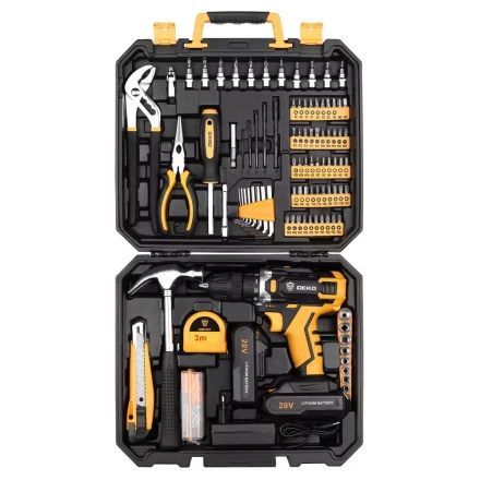 Дрель аккумуляторная DEKO DKCD20FU-Li, 063-4135 + набор 195 аксессуаров купить в Кургане