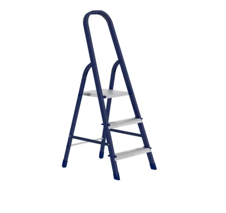 Стремянка 3 ступени стальная оцинкованные ступени СИБРТЕХ 97843 купить в Кургане