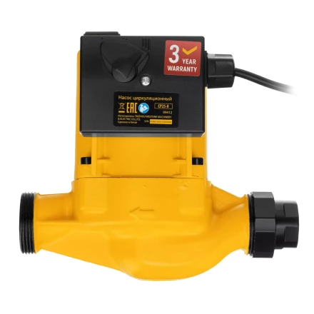 Циркуляционный насос CP25-8, напор 8 м, 130 л/мин, 1 м кабель, монт. длина 180 мм Denzel 99412 купить в Кургане