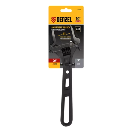 Ключ разводной Denzel 15749, 250 мм, CrV, кованый купить в Кургане