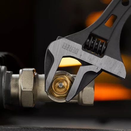 Ключ разводной Denzel 15749, 250 мм, CrV, кованый купить в Кургане