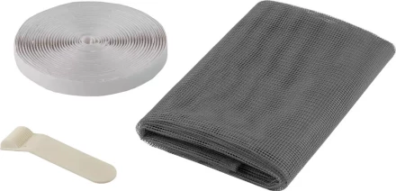 Сетка STAYER &quot;COMFORT&quot; противомоскитная для окна, с крепежной лентой, серая, ПЭТ, 1,1 х 1,3м 12481-11-13 купить в Кургане