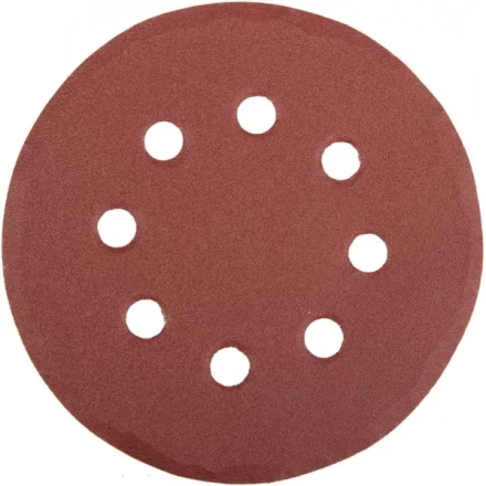 Круг шлифовальный универсальный STAYER &quot;MASTER&quot; из абразивной бумаги на велкро основе, 8 отверстий, Р180, 115мм, 5шт 35450-115-180 купить в Кургане