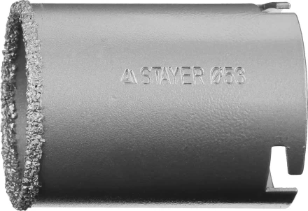 Коронка STAYER &quot;PROFESSIONAL&quot; кольцевая с карбидно-вольфрамовой крошкой, d=53мм 33345-53 купить в Кургане