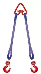 Строп текстильный двухветвевой 2СТ 0.63 т L=1.5 м РА 60 мм Звено РТ-3 купить в Кургане