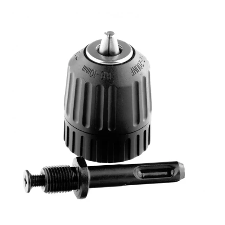 Патрон для дрели БЗП 1-10 мм 1/2 адаптер SDS Plus Сибртех 168087 купить в Кургане