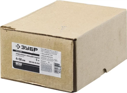 Гвозди ершеные с конической головкой чертеж № 7811-7459 коробка 5 кг серия МАСТЕР купить в Кургане