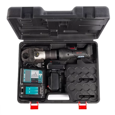 Пресс гидравлический аккумуляторный КВТ ПГРА-СО-32 для монтажа фитингов на трубы PEX, медные и из нержавеющей стали (89617) купить в Кургане