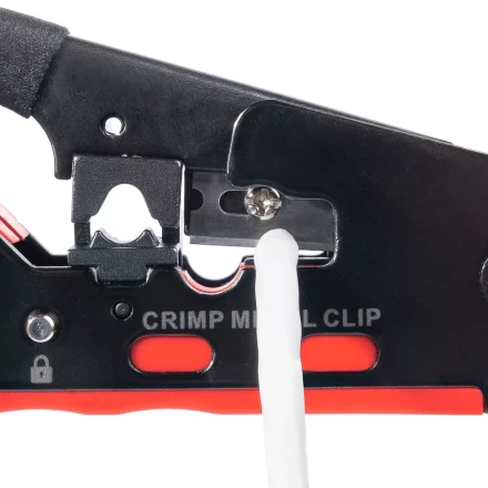 Кримпер многофункциональный КВТ JT-04А с 2 встроенными модулями для обжима RJ-45 (Cat 7), RJ-12, RJ-11 (89439) купить в Кургане