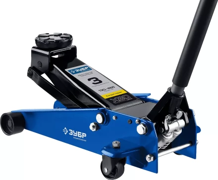 Домкрат гидравлический подкатной X80, 3т, 130-465мм, ЗУБР Профессионал 43050-3 43050-3_z01 купить в Кургане