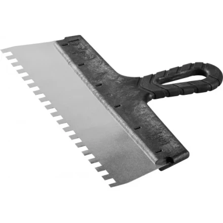 Шпатель ЗУБР &quot;МАСТЕР&quot; ФАСАДНЫЙ, нержавеющее полотно, 300мм, зуб 8х8мм 10078-30-08 купить в Кургане