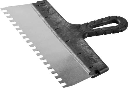 Шпатель ЗУБР &quot;МАСТЕР&quot; ФАСАДНЫЙ, нержавеющее полотно, 300мм, зуб 8х8мм 10078-30-08 купить в Кургане