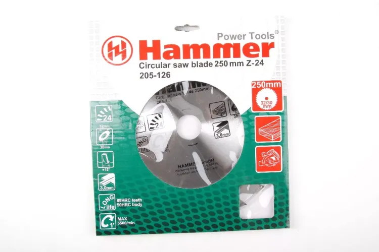Диск пильный твердосплавный HAMMER Ф250х30мм 24зуб. купить в Кургане