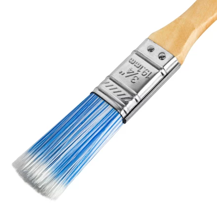 Кисть плоская &quot;Евро&quot; 3/4&quot;, искусственная щетина, деревянная ручка MTX 83068 купить в Кургане