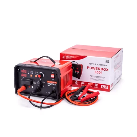 Инверторное пуско-зарядное устройство KVAZARRUS PowerBox 360i таймер цветная коробка купить в Кургане