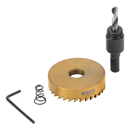 Коронка по металлу HSS, 55 мм, нитридтитановое покрытие Denzel 724118 купить в Кургане