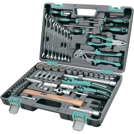 Набор инструментов 76 предметов 12 гранные головки STELS 14116 купить в Кургане