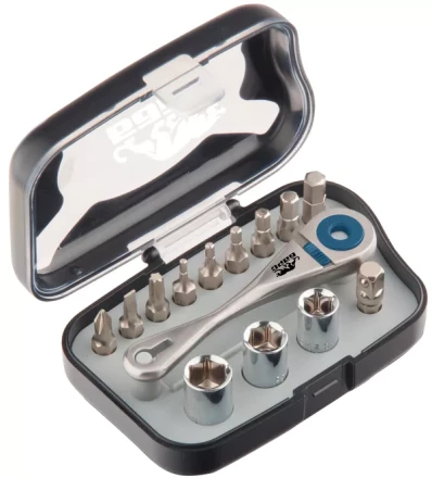 Реверсивная трещотка с набором бит и торцевыми головками, 14 шт БАРС 13313 купить в Кургане