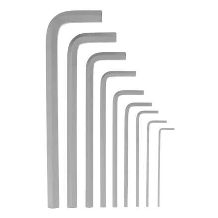 Набор ключей имбусовых, HEX, 2-12 мм, CrV, 9 шт., удлиненные Сибртех 123697 купить в Кургане