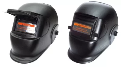 Маска сварщика BLACK GLASS с поднимающимся светофильтром DIN12 Aurora купить в Кургане