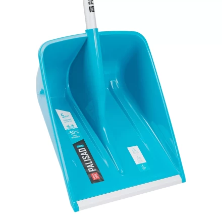 Лопата для уборки снега Palisad 61794, полипропилен, 365х460х1500мм, алюминиевый черенок, ПВХ накладка, LUXE купить в Кургане