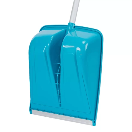 Лопата для уборки снега Palisad 61794, полипропилен, 365х460х1500мм, алюминиевый черенок, ПВХ накладка, LUXE купить в Кургане