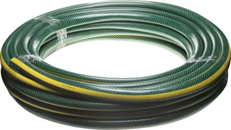 Шланг GRINDA "STANDARD" поливочный, 10 атм., армированный, 3-х слойный, 1"х25м 429000-1-25 купить в Кургане