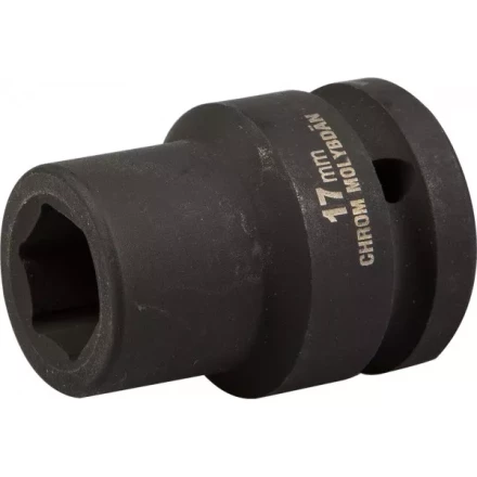 Торцовая головка KRAFTOOL &quot;INDUSTRIE QUALITAT&quot; ударная (3/4&quot;), FLANK, Cr-Mo, фосфатированная, 17 мм 27945-17_z01 купить в Кургане