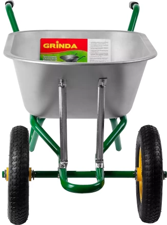 Тачка GRINDA садово-строительная двухколесная, 90 л, грузоподъемность 180 кг 422397_z01 купить в Кургане