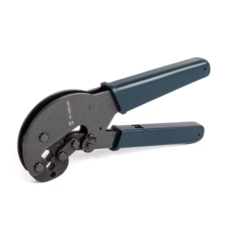 Пресс-клещи КВТ HT-106E для опрессовки F и BNC разъемов на коаксиальный кабель RG-58, RG-6, RG-11, RG-213 (85138) купить в Кургане