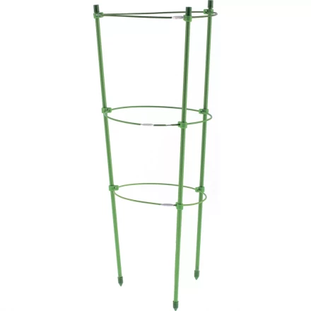 Поддержка для растений круглая h 120 см металл в пластике 4 кольца PALISAD 644035 купить в Кургане