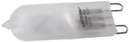 Лампа галогенная СВЕТОЗАР капсульная, матовое стекло, цоколь G9, диаметр 13мм, 60Вт, 220В SV-44896-M купить в Кургане