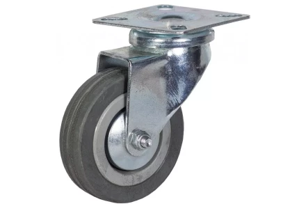 Аппаратное поворотное колесо HITCH 100*25 резина серая SCg42 (SZ084834) купить в Кургане