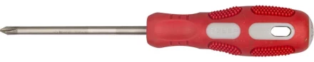 Отвертка ЗУБР &quot;ПРОФИ&quot; хромованадиевая сталь, двухкомпонентная рукоятка, магнит наконечник, PH2x100мм 25232-2-100_z01 купить в Кургане
