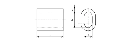 ЗУБР DIN 3093, 8 мм, 1 шт, алюминиевый зажим троса (304476-08) купить в Кургане
