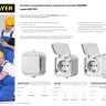 Блок STAYER "MASTER" "MAXIMA" розетка одноместная с заземлением и защитной крышкой, IP54, 16А, 220В, и выключатель двухклавишный, IP54, 10А, 220В 54313-W купить в Кургане