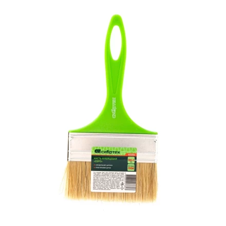 Кисть флейцевая &quot;Евро&quot;, 100 x 8, натуральная щетина, пластиковая ручка Сибртех 83304 купить в Кургане