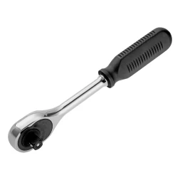 Ключ-трещотка 1/2&quot;, 45 зубьев, с быстрым сбросом, CrV, хром// Сибртех 14004