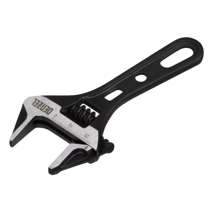 Ключ разводной 115 мм Denzel, CrV, кованый, укороченная рукоятка 15751 купить в Кургане