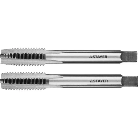 Комплект метчиков STAYER &quot;MASTER&quot;, сталь 9ХС, М12х1,5, 2 шт 28025-12-1.5-H2 купить в Кургане